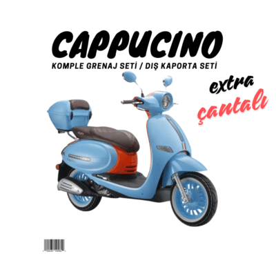 Parça: Cappucino Portakal Mavi 50cc ve 125cc Grenaj Seti 21 Parca + Çantalı
