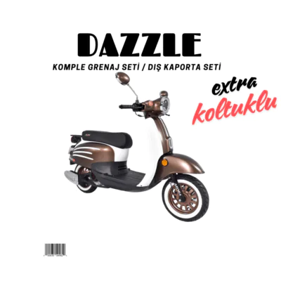 Parça: Dazzle Kahverengi Beyaz Grenaj Seti 16 Parça + Koltuklu